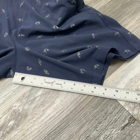 Puma x Arnold Palmer Umbrellas Blue Mens 32 AOP Performance Chino Golf Shorts - Picture 7 of 10